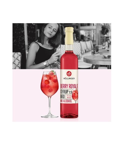 HOLLINGER brezalkoholni sirup LILLY BERRY, 500 ml, BIO