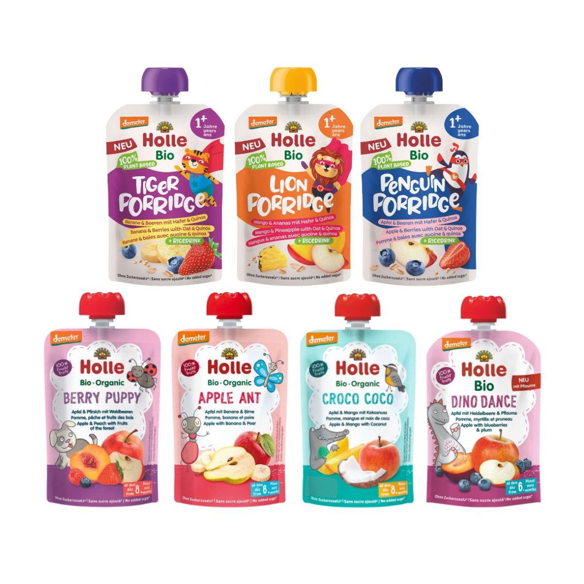 HOLLE paket BUM (sadni in smoothie pireji) – poskusi 7 okusov